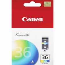 Canon CLI-36 Original Inkjet Ink Cartridge - Cyan, Magenta, Yellow - 1 Each Inkjet - Cyan, Magenta, Yellow - 1 Each