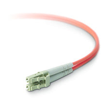 Belkin Fiber Optic Cable; 10GB Aqua Multimode LC/LC Duplex MMF, 50/125 OM3 164.04 ft Fiber Optic Network Cable for Network Device - First End: 2 x LC/PC Network - Male - Second End: 2 x LC/PC Network - Male - 10 Gbit/s - Patch Cable - Duplex - 50/125 &mic