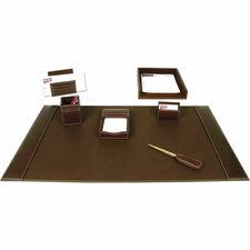 Dacasso Rustic Leather Desk Set 1 Each