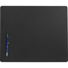 Dacasso Leatherette Conference Pad Rectangular - 17" Width x 14" Depth - Felt Backing - Leather - Black