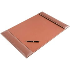 Dacasso Rustic Leather Side-Rail Desk Pad Rectangular - 25.5" Width x 17.25000" Depth - Felt Backing - Leather