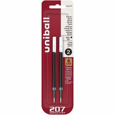 uniball™ 207 Impact RT Gel Pen Refill 1 mm , Bold Point - Black Ink - Acid-free, Fade Proof, Water Proof, Super Ink - 2 / Pack