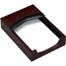 Dacasso Memo Holder 33" Height x 24.5" Width x 44.5" Length - Leather - Burgundy - 1 Each