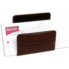 Dacasso Letter Holder Leather - Chocolate Brown - 1 Each