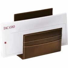 Dacasso Letter Holder Leather - Rustic Brown - 1 Each