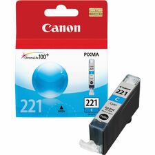 Canon CLI-221C Original Inkjet Ink Cartridge - Cyan - 1 Each 535 Pages
