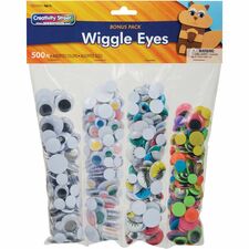 Creativity Street Wiggle Eyes Assortment Craft - 500 Piece(s) - Assorted - 500 / Pack