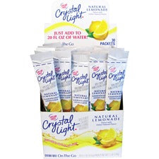 Crystal Light Crystal Light On-The-Go Mix Lemonade Sticks Powder - 0.17 oz - 30 / Box