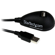 StarTech.com Desktop USB Extension Cable 5 ft USB Data Transfer Cable - First End: 1 x Type A - Male - Second End: 1 x Type A - Female - Black - 1 Each