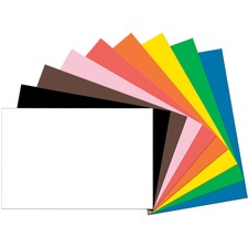 Tru-Ray Heavyweight Construction Paper 36" Width x 24" Length - Assorted - Sulphite - 50 / Pack