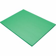 Tru-Ray Construction Paper 24" Width x 18" Length - 76 lb Basis Weight - Festive Green - Sulphite - 50 / Pack