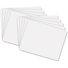 Creativity Street White Boards 12" (1 ft) Width x 9" (0.8 ft) Height - White Melamine Surface - 10 / Pack