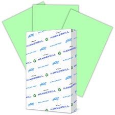 Hammermill Colors Recycled Copy Paper - Green Legal - 8 1/2" x 14" - 20 lb Basis Weight - Smooth - Sustainable Forestry Initiative (SFI) - Archival-safe, Acid-free - Green - 500 / Ream