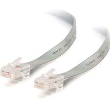 C2G Cat.5e Patch Cable 25 ft Category 5e Network Cable - First End: 1 x RJ-45 Network - Male - Second End: 1 x RJ-45 Network - Male - Patch Cable - Gold Plated Connector - Silver - 1 Each