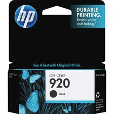 HP 920 (CD971AN) Original Inkjet Ink Cartridge - Black - 1 Each 420 Pages
