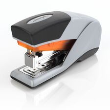 Swingline Optima 25 Compact Reduced Effort Stapler Staples Upto 25 Sheet of 20lb Paper - Holds Upto 105 Staple - Half Strip - Staple Size: 0.25" - Gray, Black, Orange - Plastic, Metal - 1 Each