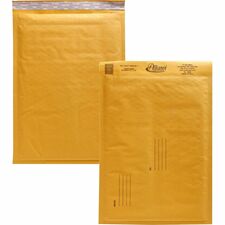 Alliance Rubber Kraft Bubble Mailers Bubble - #4 - 9 1/2" Width x 14 1/2" Length - Peel & Seal - Kraft - Paper - 25 / Carton