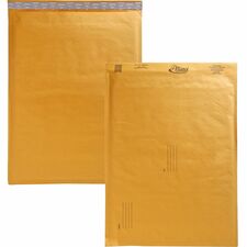 Alliance Rubber Kraft Bubble Mailers Bubble - #7 - 14 1/4" Width x 20" Length - Peel & Seal - Kraft - Paper - 25 / Carton