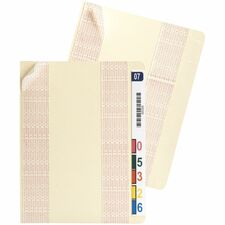 Smead Self-Adhesive End Tab Converters 3.25" Width x 9.25" Length - Manila Divider - 10% Recycled - 200 / Box