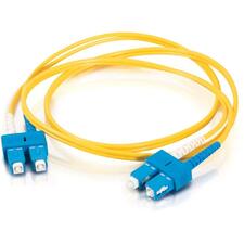 C2G Fiber Optic Duplex Patch Cable 13.12 ft Fiber Optic Network Cable - First End: 2 x LC Network - Second End: 2 x SC Network - Patch Cable - Yellow - 1 Each