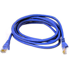 Belkin CAT6 Ethernet Patch Cable, RJ45, M/M 25 ft Category 6 Network Cable for Network Device - First End: 1 x RJ-45 Network - Male - Second End: 1 x RJ-45 Network - Male - Patch Cable - Gold Plated Connector - Blue - 1 Each