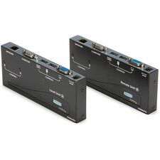 StarTech.com USB VGA KVM Console Extender over CAT5 UTP - 500 ft 2 Computer(s) - 1 Local User(s) - 1 Remote User(s) - 500 ft Range - XGA - 1024 x 768 Maximum Video Resolution - 2 x Network (RJ-45) - 4 x USB - 4 x VGA - 120 V AC, 240 V AC Input Voltage - D
