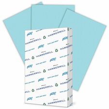 Hammermill Colors Recycled Copy Paper - Blue Legal - 8 1/2" x 14" - 20 lb Basis Weight - Smooth - Sustainable Forestry Initiative (SFI) - Jam-free - Blue - 500 / Ream