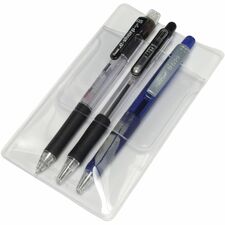 Baumgartens Pen/Pencil Holder Plastic - Transparent - 48 / Box