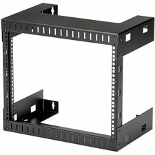 StarTech.com 2-Post 8U Heavy-Duty Wall-Mount Network Rack, 19" Open Frame Server Rack for Computer Equipment, Wall Mount Data Rack~ 176.37 lb Load Capacity - Steel - 1 Each