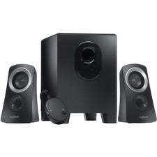 Logitech Z313 2.1 Speaker System - 25 W RMS - Black 48 Hz to 20 kHz - Headphone - 1