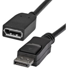 StarTech.com DisplayPort Video Extension Cable - M/F - 6 ft 6 ft DisplayPort Video Cable for Audio/Video Device - First End: 1 x 20-pin DisplayPort 1.2 Digital Audio/Video - Male - Second End: 1 x 20-pin DisplayPort 1.2 Digital Audio/Video - Female - 21.6
