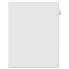 Kleer-Fax Numeric Laminated Tab Index Dividers Printed Tab(s) - Digit - 79 - 25 Tab(s)/Set - 8.5" Divider Width x 11" Divider Length - Letter - White Divider - 100% Recycled - Unpunched, Laminated Tab - 25 / Pack