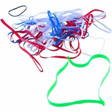 Conserve PlastiBands ASSORTED Sizes 100 Pack ASSORTED Colors Latex-free, Strong - Polyurethane - Assorted - 100 / Box