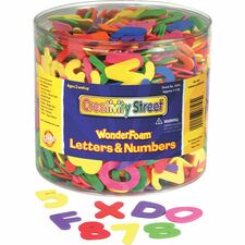 Creativity Street Wonderfoam Tub of Letters/Numbers Assorted - 1500 / Set