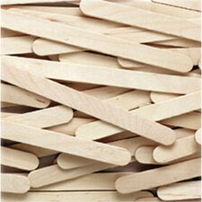 Creativity Street Wood Sticks Art, Craft - 4.50" Height x 0.38" Width x 4.50" Length - Natural - Wood - 1000 / Box