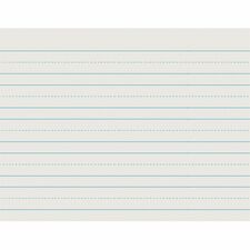Pacon Skip - A - Line Ruled Newsprint - Letter 500 Sheets - Both Side Ruling Surface - 1" , 0.50" Ruled - Letter - 11" x 8 1/2" Sheet Size - White Paper - 500 / Ream
