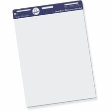 Pacon Unruled Easel Pads 50 Sheets - Plain - Stapled/Glued - Unruled Front Ruling - 27" x 34" Sheet Size - White Paper - Chipboard Cover - Perforated, Bond Paper - 1 Pad