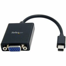 StarTech.com Mini DisplayPort to VGA Video Adapter Converter 5.12" Mini DisplayPort/VGA Video Cable Adapter for Monitor, Audio/Video Device, Desktop Computer, Notebook, Projector, Ultrabook, Tablet, MacBook, MacBook Air, Mac mini - First End: 1 x 20-pin M