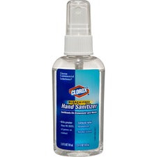 Clorox Commercial Solutions Hand Sanitizer Spray 2 fl oz - Spray Bottle Dispenser - Kill Germs - Hand - Moisturizing - Clear - Bleach-free, Non-sticky, Non-greasy - 1 Each
