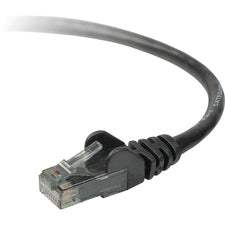 Belkin Category 5e UTP Patch Cable 10 ft Category 5e Network Cable - First End: 1 x RJ-45 Network - Male - Second End: 1 x RJ-45 Network - Male - Patch Cable - Black - 1 Each - TAA Compliant