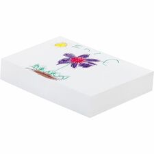 Ecology Recycled Medium-Weight Drawing Paper 500 Sheets - Plain - 12" x 18" Sheet Size - White Paper - Acid-free, Process Chlorine-free - Recycled - 500 / Ream