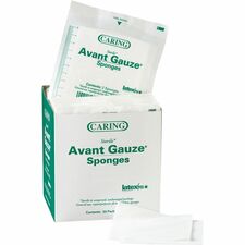 Medline Avant Sterile Gauze Sponges 4 Ply - 2" Width x 2" Length - White - 50 / Box