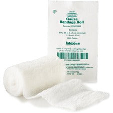 Medline Sterile Gauze Bandage Roll 6 Ply - 4.50" Width x 12.30 ft Length - White - 100 / Box