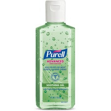 PURELL® Advanced Hand Sanitizer Gel Floral Scent - 4 fl oz - Squeeze Bottle Dispenser - Kill Germs - Hand - Moisturizing - Green - Non-sticky, Residue-free, Moisturizing - 1 Each