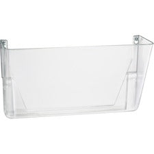 Officemate Mountable Wall File 7" Height x 13" Width x 4.12" Depth - Clear - Plastic - 1 Each