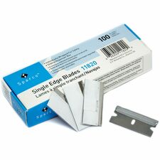 Sparco Individually Wrapped Single Edge Blades Silver - 100 / Box