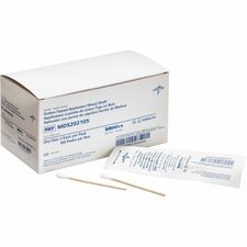 Medline Sterile Cotton-Tipped Applicators White - 200 / Box