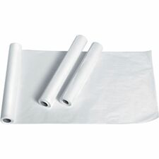 Medline Exam Table Crepe Paper 125 ft Length x 21" Width - Poly - White - 12 / Carton