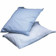 Medline Poly Tissue Disposable Pillowcases 21" x 30" - Blue - 100 / Box