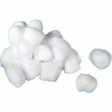 Medline Nonsterile Cotton Balls Large - 100% Cotton - White - 1000 / Pack